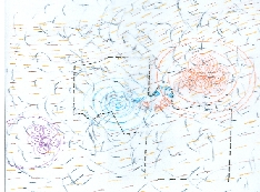 Caldera Sound Map, drawing by Brenda Borwn